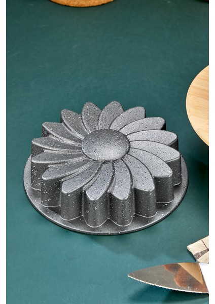 Yasemin Döküm Granit Kek Kalıbı Gri 26 cm fırsatları