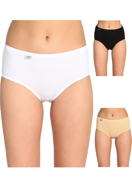 Kadın Karışık Renk 9'lu Paket Likralı Bato Külot ELF568T0924CCM9