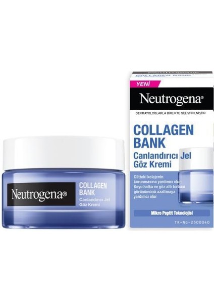 Collagen Bank Canlandırıcı Jel Göz Kremi 15 ml