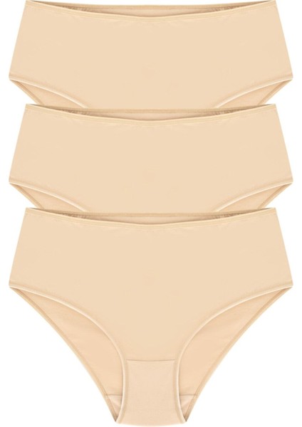 %100 Pamuk Yüksek Bel Bato Külot 3'lü Paket