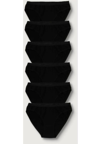 Kadınk 6'lı Paket Bikini Külot ELF568T0635CCM6 Karışık Renk