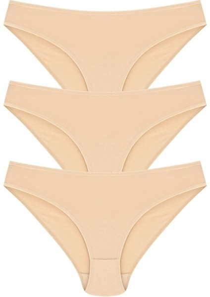 %100 Pamuk Bikini Model Külot 3'lü Paket