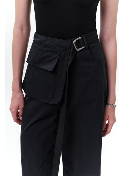 Cep Kemerli Pantolon Lacivert