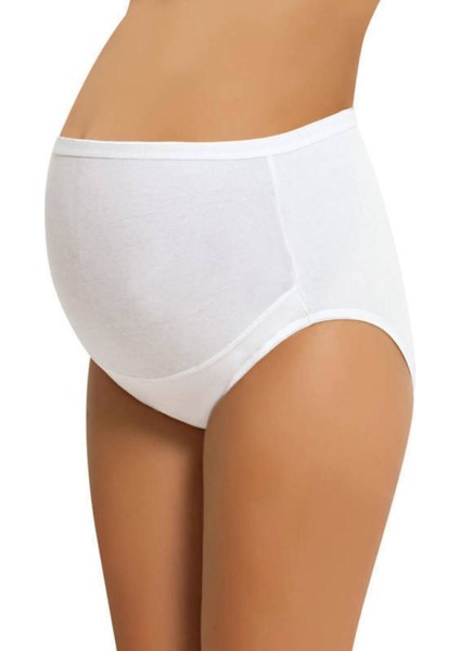 Kadın Beyaz Pamuklu Hamile Külot 0540