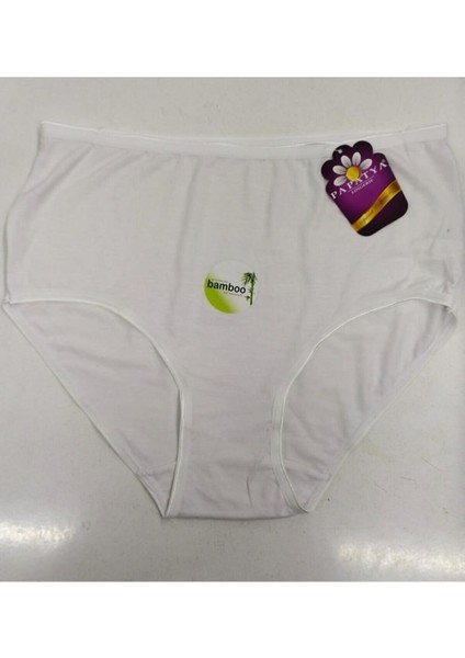Kadın Yüksek Bel Bambu 3'lü 3 Adet %100 Pamuklu Modal Külot Extra Rahat Alt Çamaşır