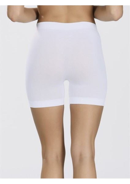 Kadın Beyaz Taktel Dikişsiz Şort Külot 1 Adet 2007 modelleri
