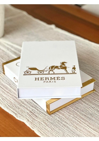 Dekoratif Kitap Kutu 2'li Set (He/c)