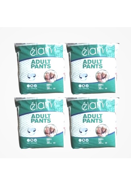 Yetişkin Hasta Bezi Külotlu (S) Small - 30'lu Paket x 4 (120 Adet)