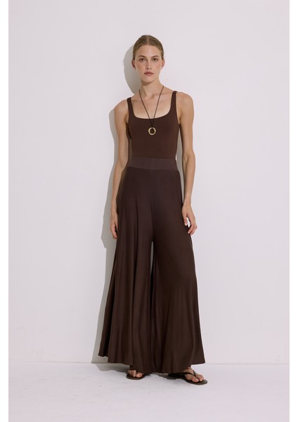 Dökümlü Rahat Pantolon Kahverengi fiyatları