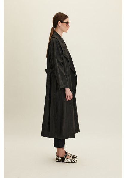 Jude Oversıze Trençkot Antrasit indirimleri