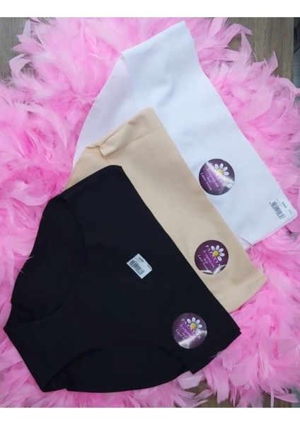 3 Lü Lazer Kesim Iz Yapmaz Külot Yüksek Bel