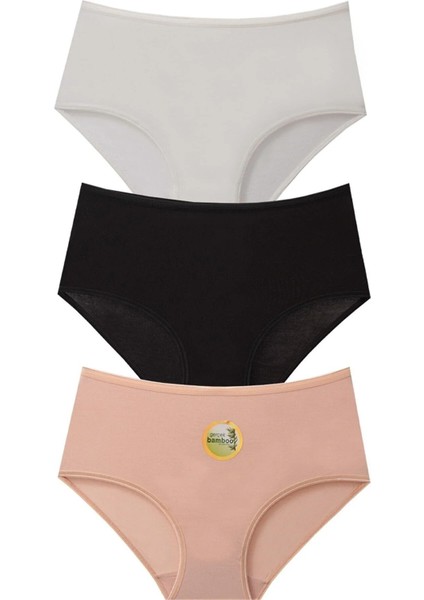 3'lü Modal Yüksel Bel Külot