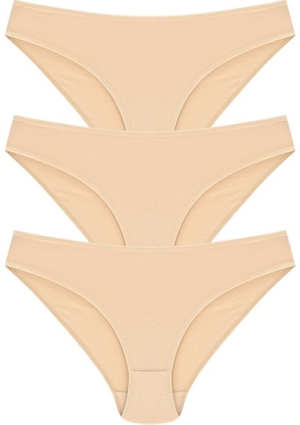 %100 Pamuk Bikini Model Külot 3'lü Paket