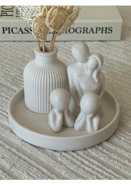 Dekoratif Vazo ve Aile Figürlü Modern Set fiyatları