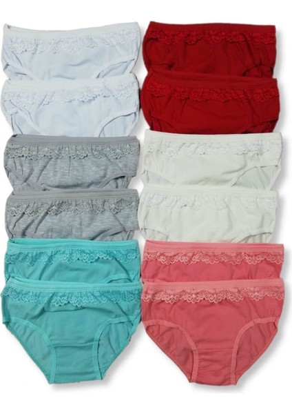 12'li Paket Kız Çocuk Külot