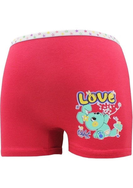 Kız Çocuk Karışık Renk Pamuklu Baskılı 6 Adet Şort Külot modelleri