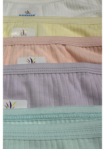 12'li Pamuklu Penye Kız Çocuk Bikini Külot modelleri