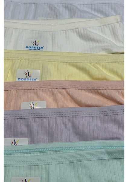 12'li Pamuklu Penye Kız Çocuk Bikini Külot fırsatları