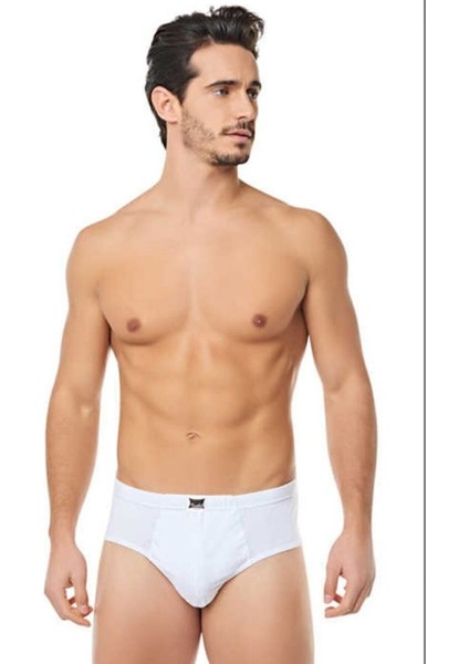 Erkek 12'li Paket Pamuk Kom Slip Külot