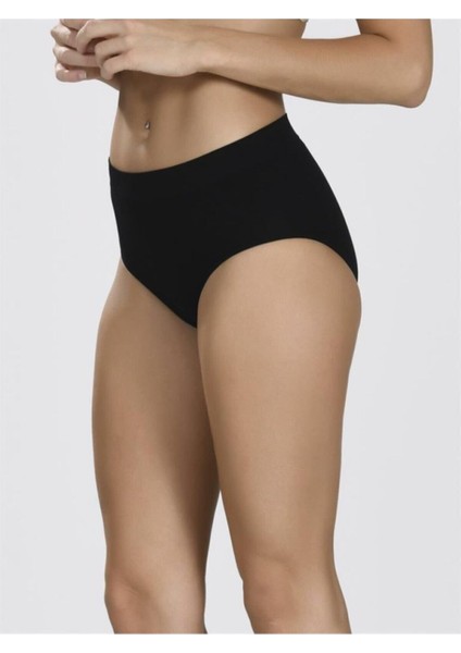 Kadın Siyah Dikişsiz Esnek Slip Külot fiyatları