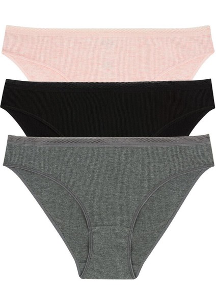 Kadın Korseli 1 Beden Incelten 3lü Külot