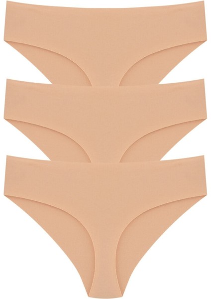 Lazer Kesim Yüksek Bel Külot 3'lü Paket