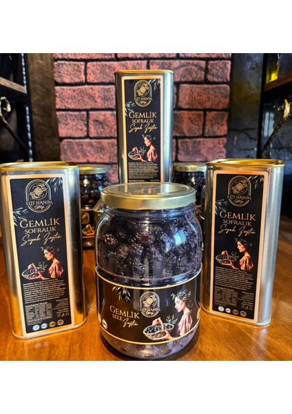 Gemlik İRİ Kuru Sele Zeytin ( Sıfıra Yakın Az Tuz Oranı) NET 4500 GR ( Elif Hanım Çiftliği)