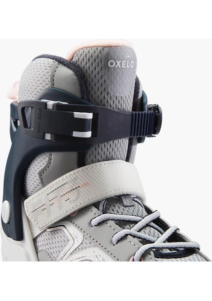 Oxelo Çocuk Klasik Paten – 70 mm 80A Kauçuk Tekerlek, ABEC 3 Rulman, Ayarlanabilir Frenli, 6-12 Yaş Orta Seviye