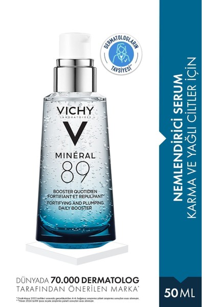 Nemlendirici Yüz Serumu %89 Volkanik Su ve Hyaluronik Asit ile Cilt Bariyerini Güçlendirici 50 ml – Tüm Cilt Tipleri fiyatları