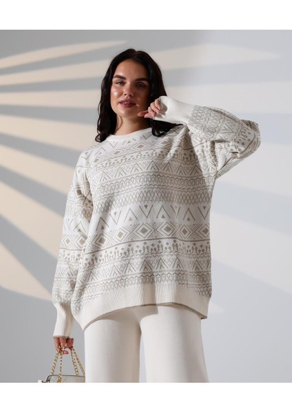 Jakarlı Oversize Alt-Üst Triko Takım fiyatları