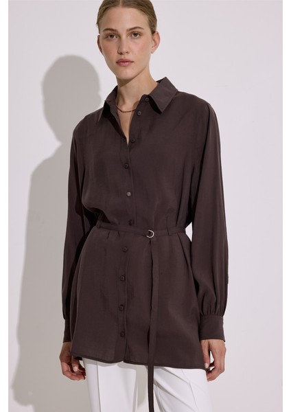 Modal Kemerli Gömlek Acı Kahve fiyatları