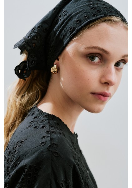 Brode Düğmeli Elbise Siyah modelleri