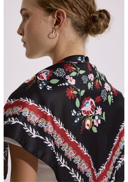 Saten Desenli Fular Lora fiyatları