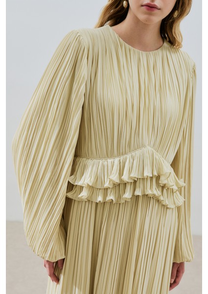 Mila Piliseli Katlı Elbise Adaçayı fırsatları