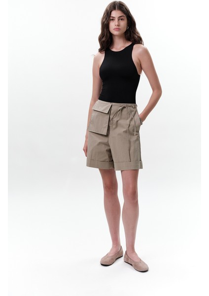 Cep Kemerli Şort Yeşil fiyatları