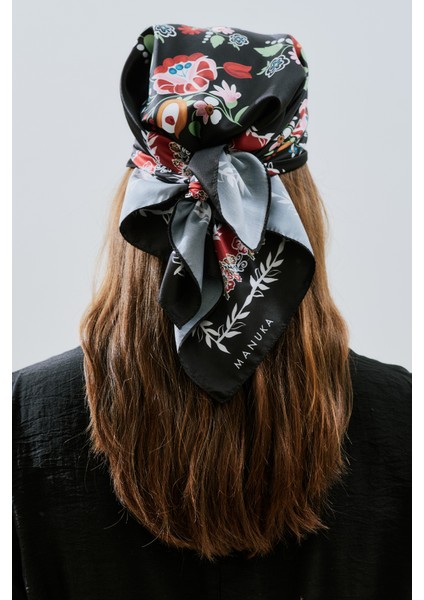 Saten Desenli Fular Lora indirimleri