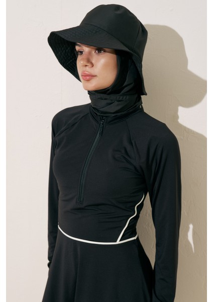Eşarp Detaylı Bucket Şapka Siyah indirimleri