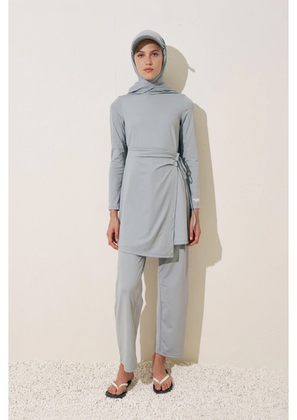 Geniş Uzun Paça Mayo Pantolon Mavi fiyatları