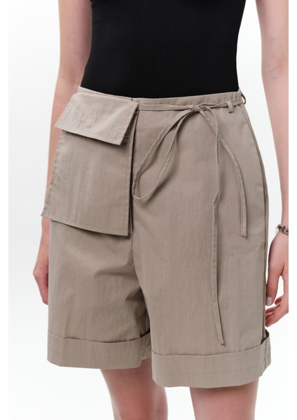 Cep Kemerli Şort Yeşil indirimleri