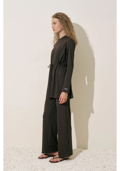 Beli Ayarlamalı Tesettür Mayo Kahverengi indirimleri