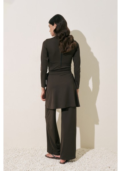 Anvelop Kapanan Mayo Etek Kahverengi