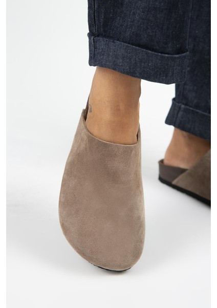 Ruzqahi Kadın Deri Hakiki Deri Düz Sabo Vizon Terlik indirimleri