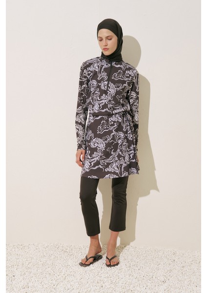 Desenli Anvelop Tesettür Mayo Alea modelleri