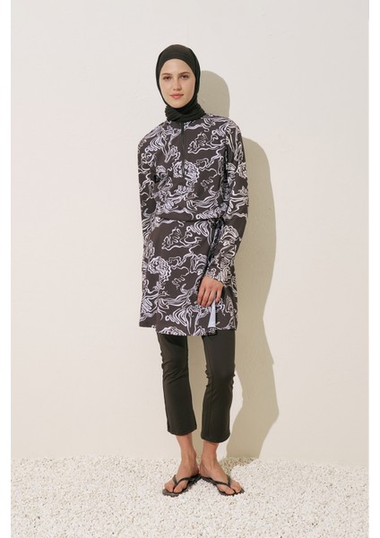 Desenli Anvelop Tesettür Mayo Alea indirimleri