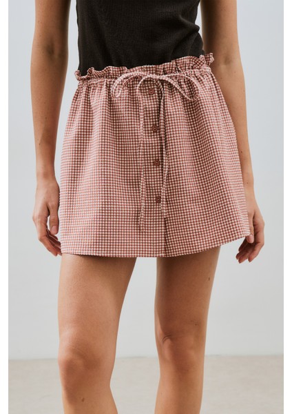 Pötikare Şort Etek Kiremit