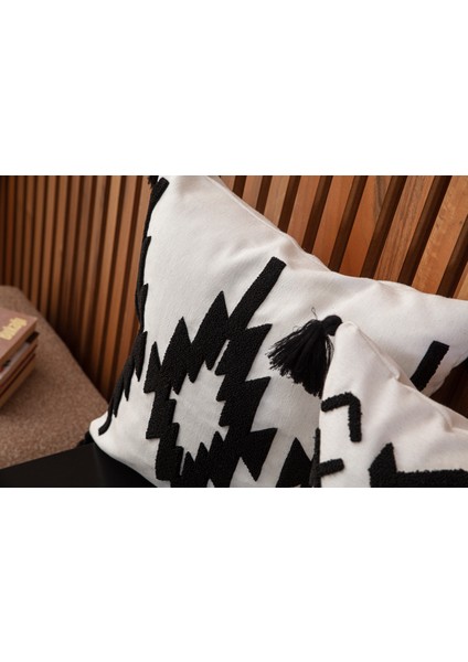 Punch Kırlent Kılıfı Nakış Işlemeli Desenli Kırlent Kılıfları fırsatları