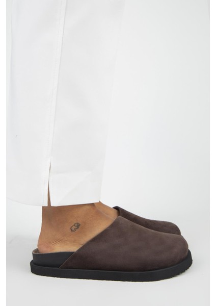 Ateshi Kadın Deri Hakiki Deri Düz Sabo Kahve Terlik fiyatları