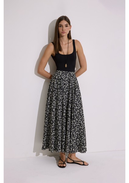 Desenli Kloş Etek Daısy fırsatları