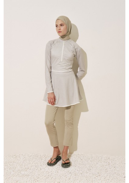 Biye Detaylı Tesettür Elbise Pötikare