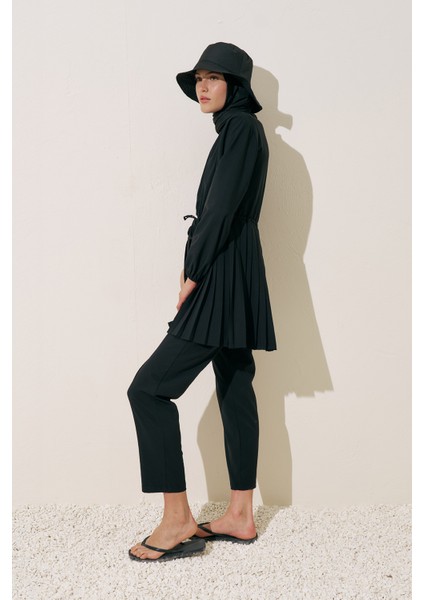 Piliseli Mayo Elbise Siyah indirimleri